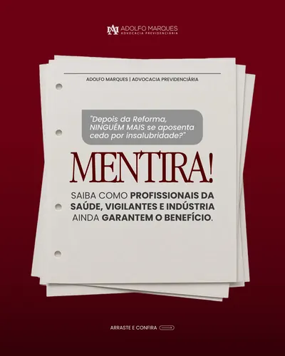 Trabalha com insalubridade ou periculosidade? A Reforma mudou as regras, mas o direito continua a existir! 📄 Seja por di